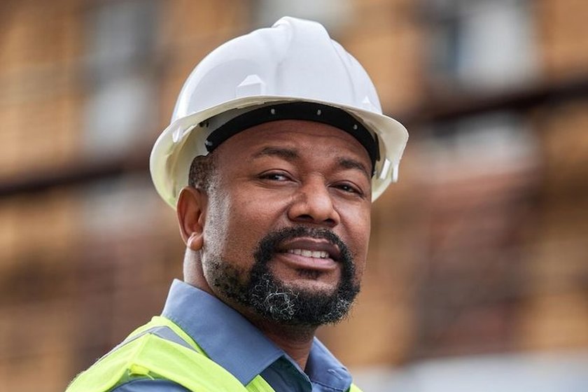 RMC Novex site engineer in safety gear